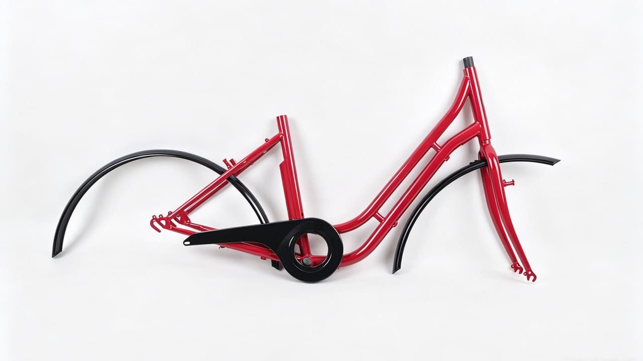 700C steel ebike frameset